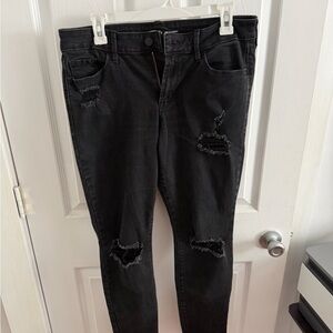 Old Navy Distressed Black Women Jeans